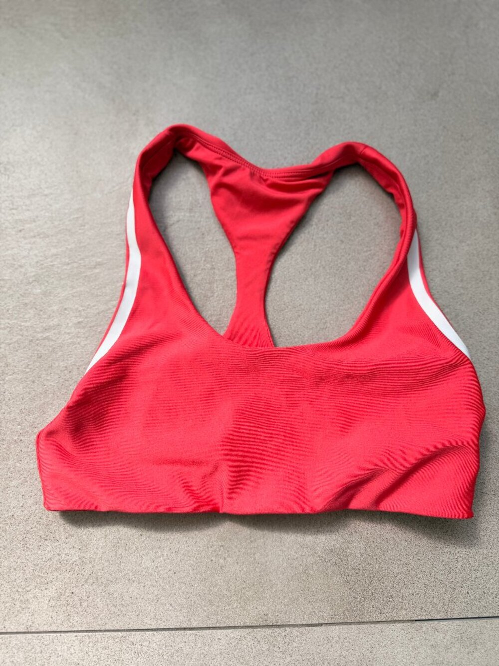 Alo Yoga Red White Racerback Sports Bra XS